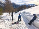 Snowboard-Queen and Kings, null Prozent, Feuer ohne Ende und Abreise halt...17. Februar